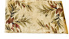 Tropical Breezy Parchment ACCENT Rug 23" X 39" Beige Red Green Brown Leaves gallery
