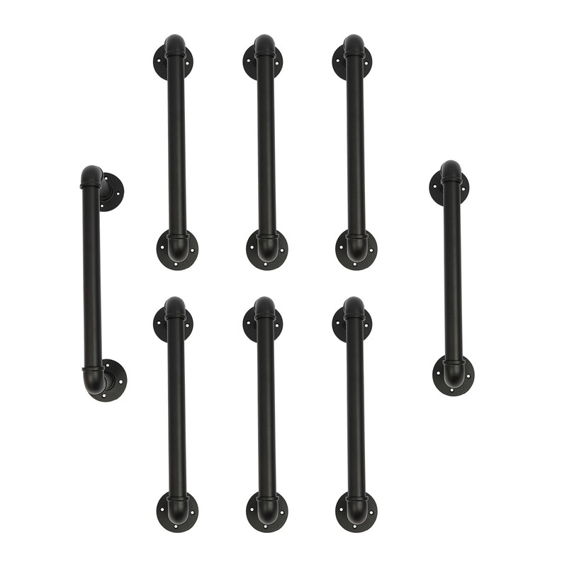 7 Pack Wall Mounted Emergency Escape Ladders Black Galvanized Pipe gallery