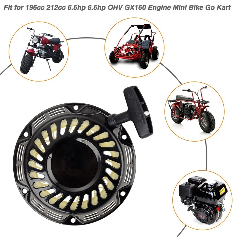 Pull Start Recoil Starter Assembly for Predator 212 196cc 212cc 224cc 6.5HP 7... gallery