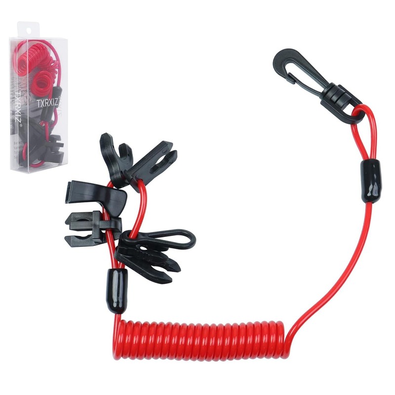 Universal Boat Kill Switch Lanyard – 7 Keys for Yamaha Mercury Suzuki Outboard gallery