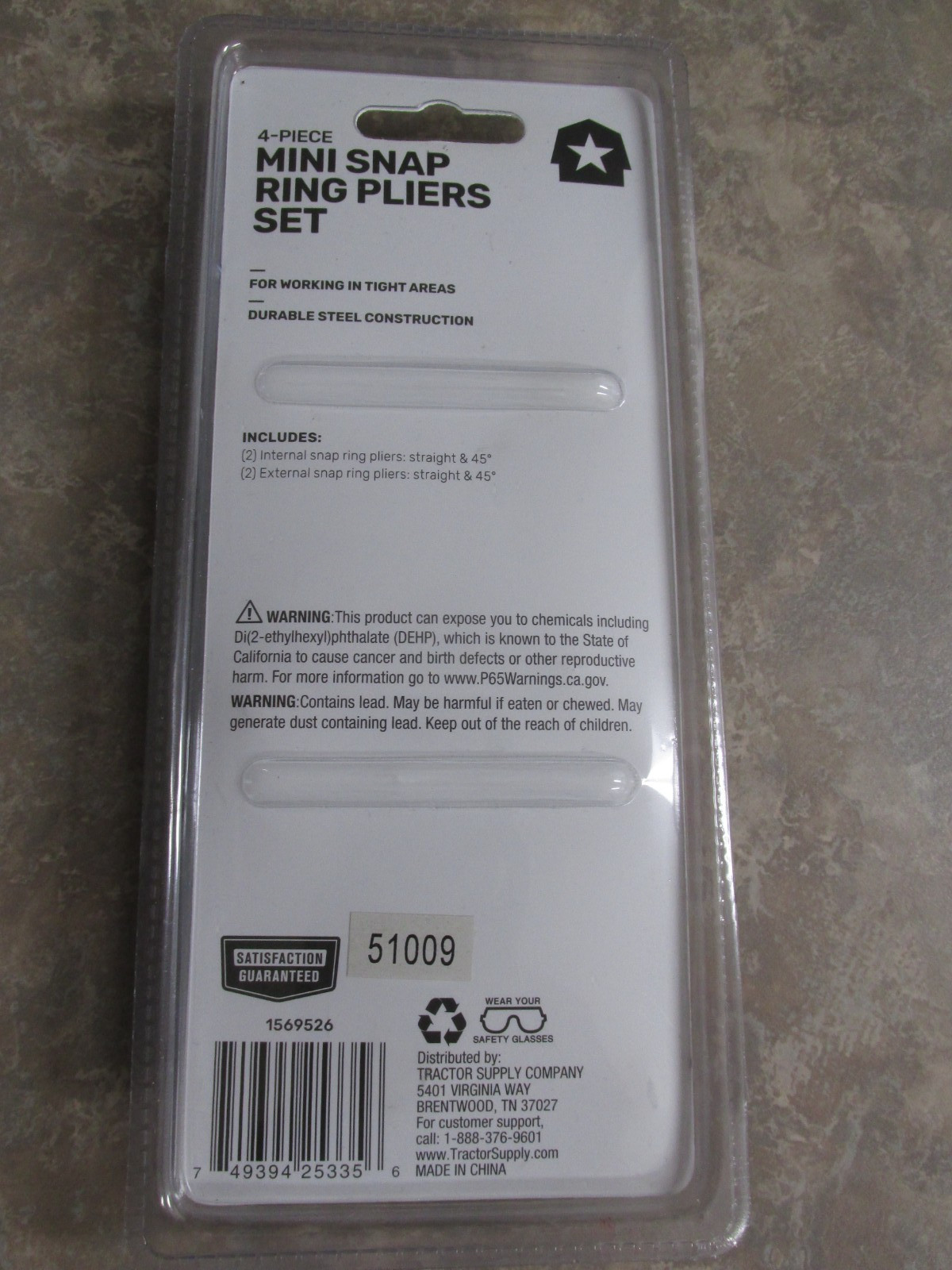 4 Piece Mini Snap Ring Pliers Set by gallery
