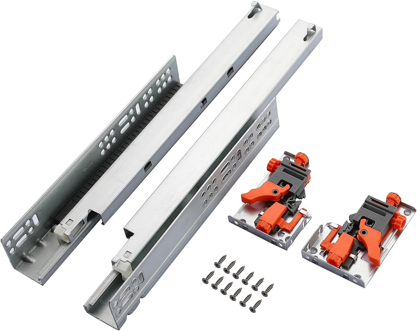 6 Pairs 24 Inch Undermount Soft Close Drawer Slides Full Extension 100LB 3D Lock gallery
