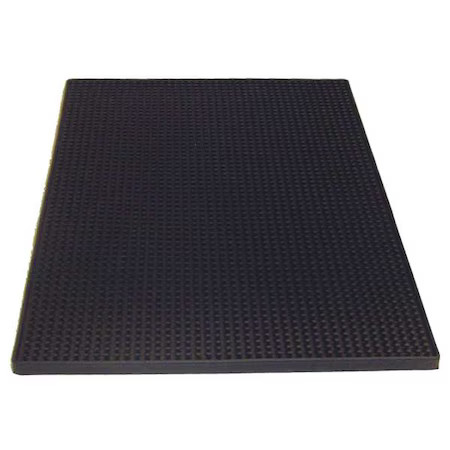 Tablecraft 1218Bk Bar Mat, Rubber Black 18"L X 12"W gallery