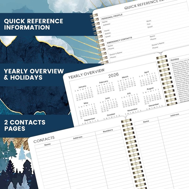 2026 Planner - JAN 2026 - DEC 2026, Planner 2026, 8'' x 10'', 2026 Planners W... gallery