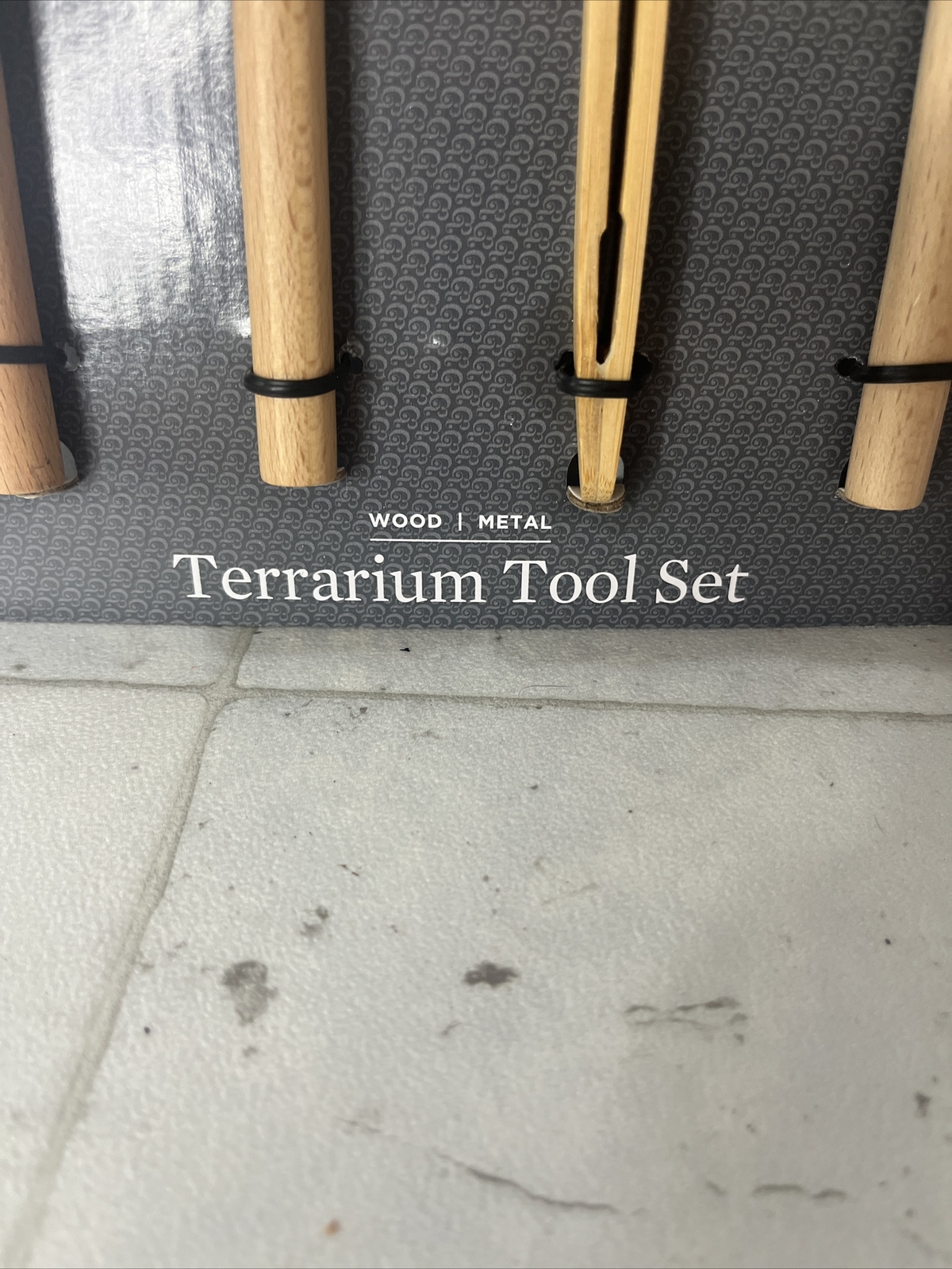 Better Homes & Gardens Terrarium Tool Set Wood Metal Rake Shovel Brush Tweezers gallery