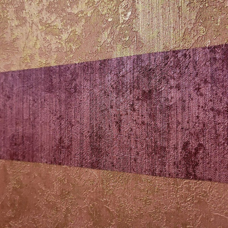 Striped Textured Red Maroon Vine Orange Metallic Wallpaper gallery