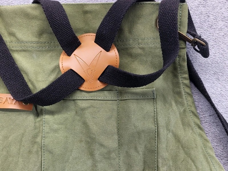Asaya Prof Chef BBQ Canvas Work Apron Adjustable Straps Several Pockets gallery
