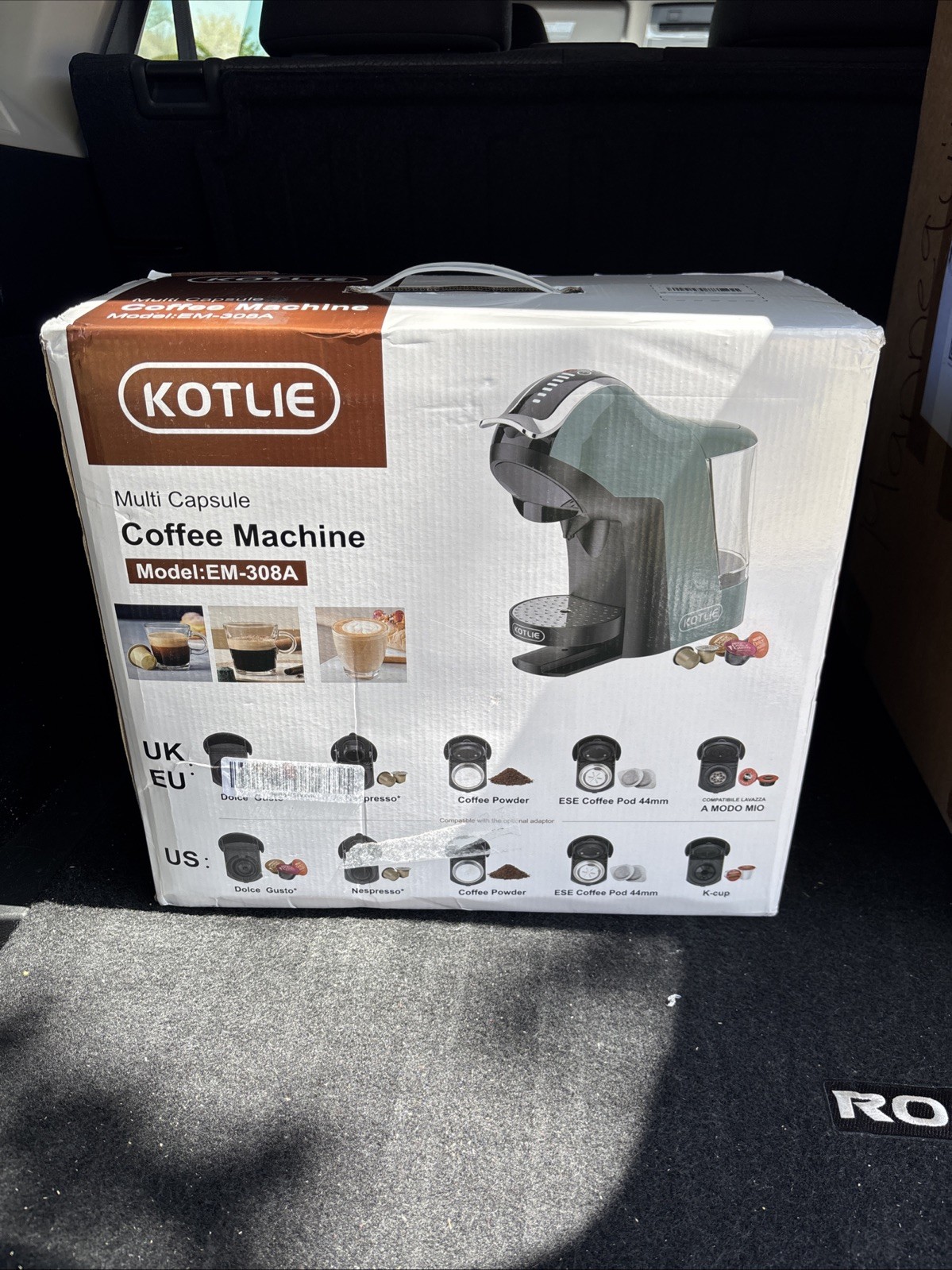 Kotlie Multi Capsule Coffee Machine 19 Bar 5 in 1 Rarer Green Edition EM-308A gallery