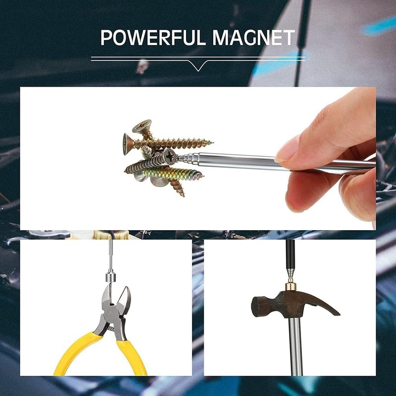 2Pcs Magnetic Telescoping Pick up Tool for Small Metal Tools with Pocket Clip 3 gallery