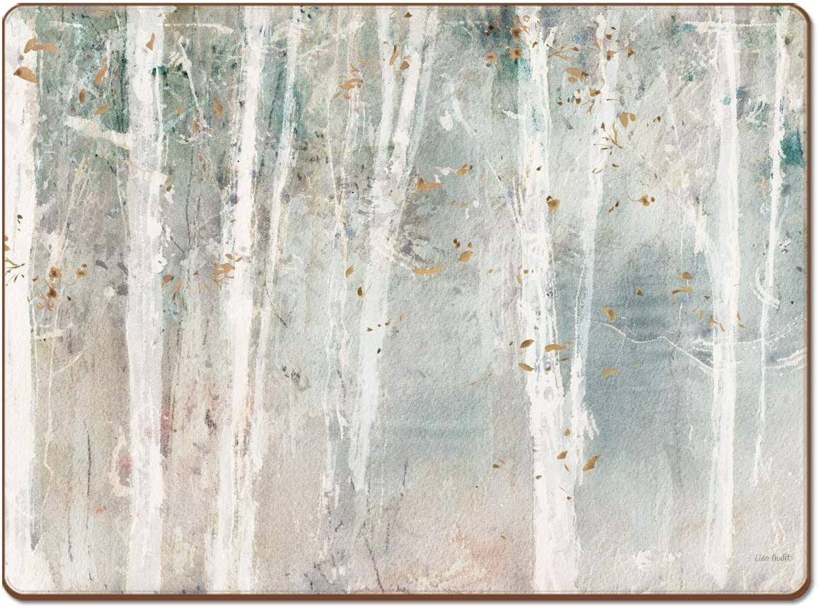 Woodland Walk Hardboard Cork Back Tabletop Placemats 4 Pack Made in The USA gallery