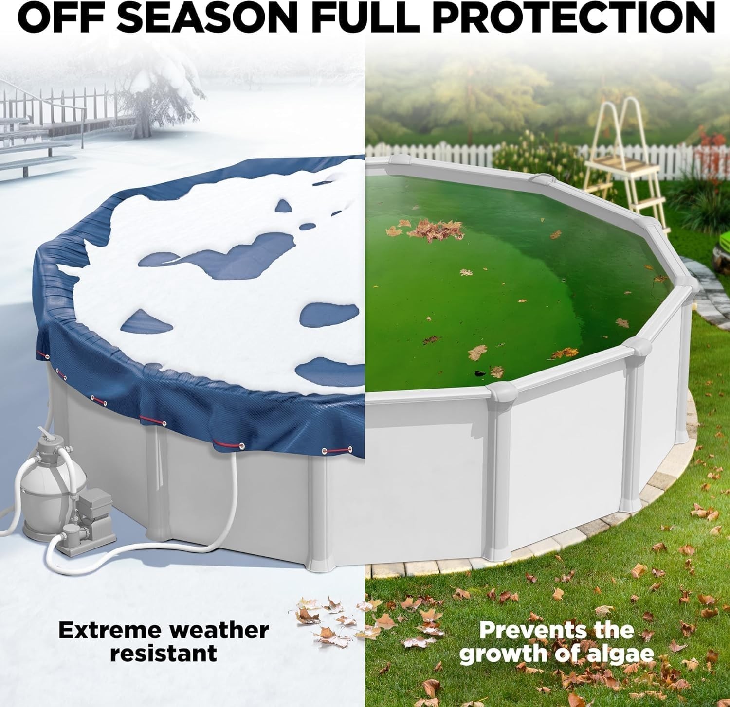 24 ft Round Pool Cover for Above Ground Pools, Above Ground Pool Cover, Swimming gallery