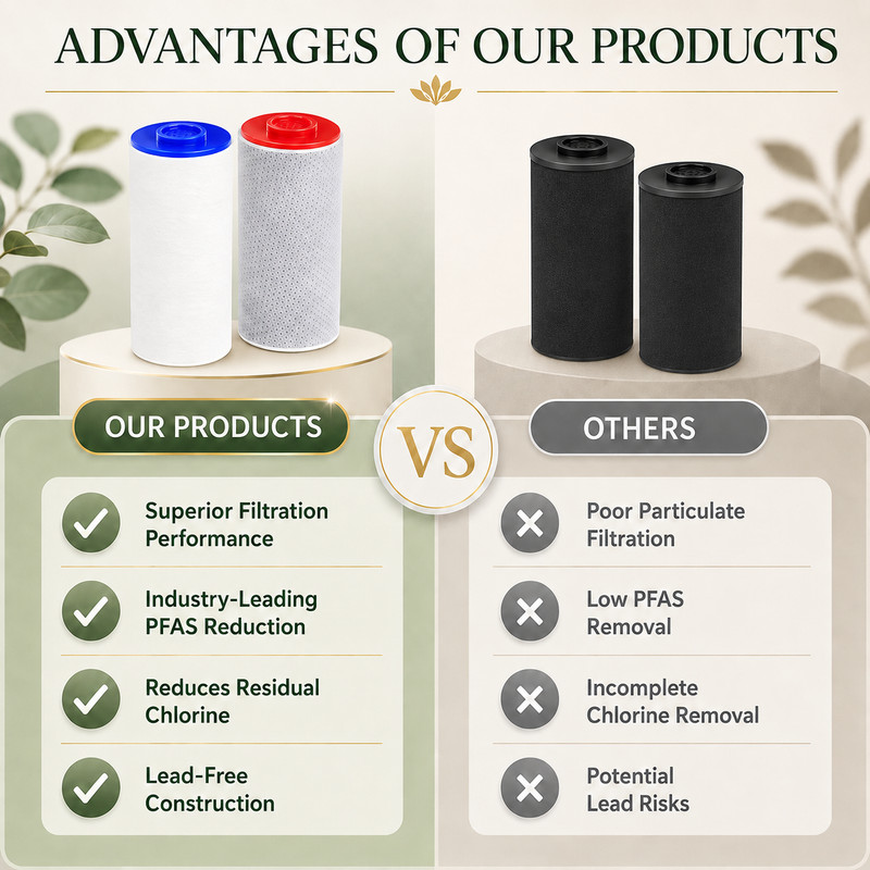 5 PCS Replacement Filter Set for Weddell Duo High-efficiency Shower Water Filter gallery