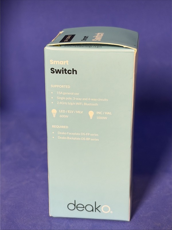 Smart Light Switch by Deako, Single Pole, 3-Way, 4-Way, 2.4 GHz Wi-Fi -Bluetooth gallery