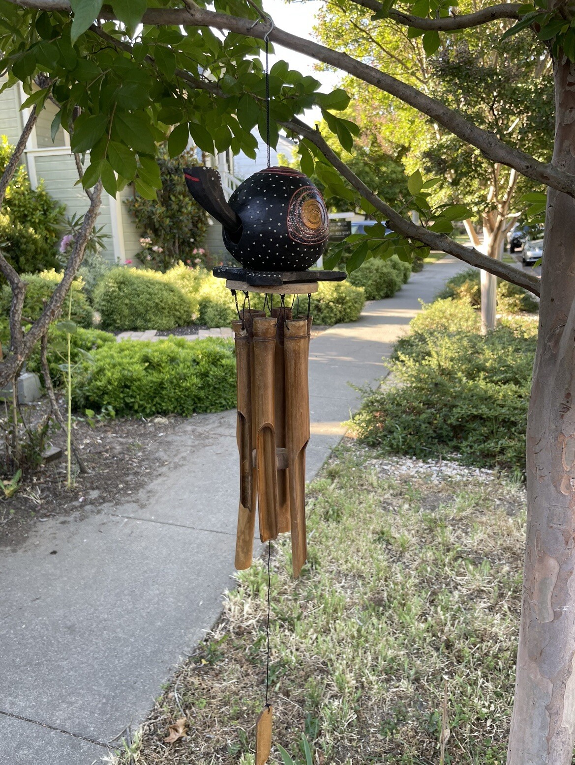 Turtle Wood Bamboo Wind Chimes Bali gallery