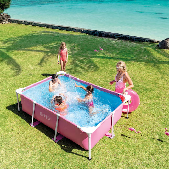 Intex Rectangular Frame Pool 7ft x 2ft Above Ground Metal Frame Pool New gallery
