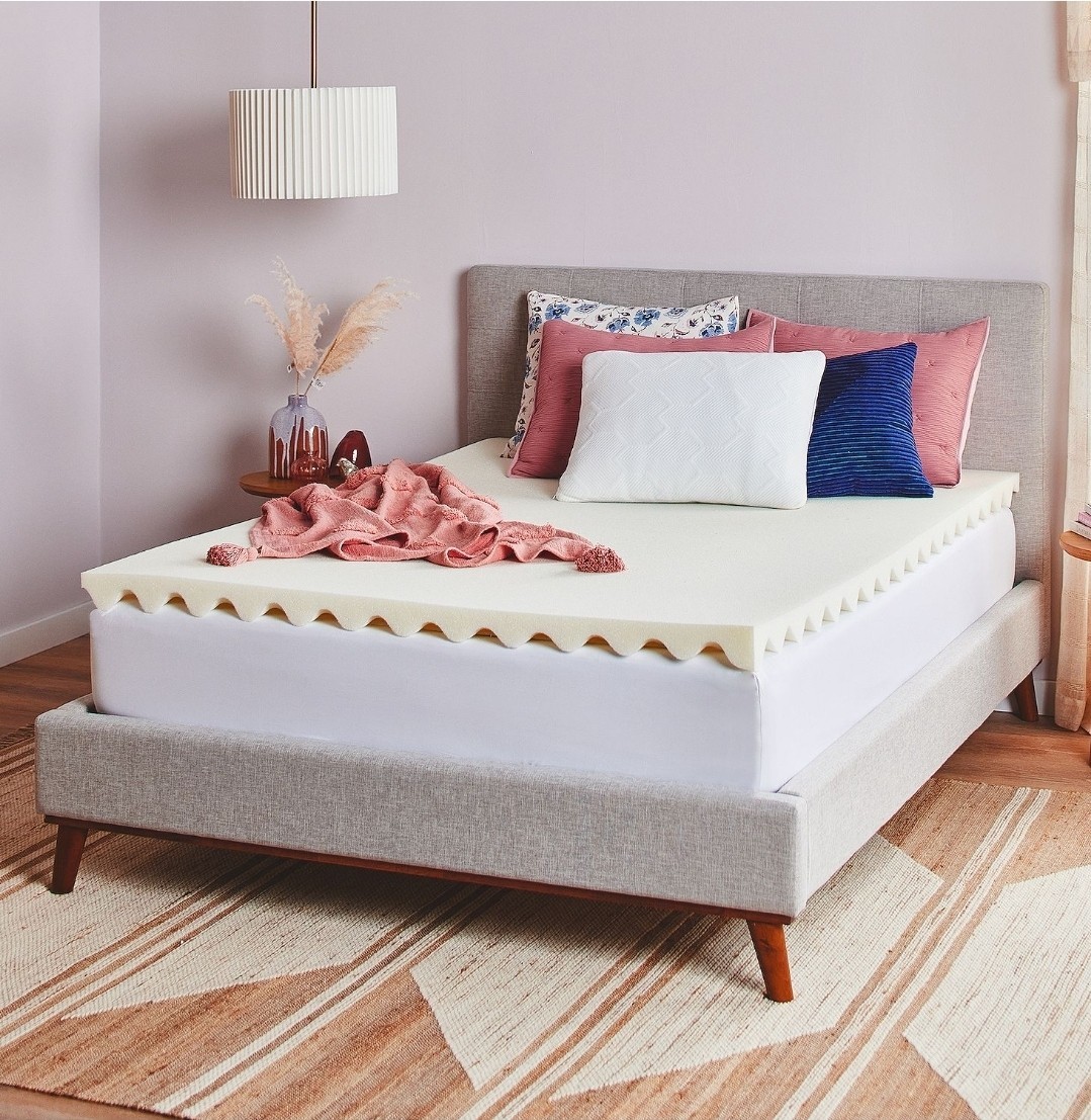 Serta Comfort Boost Twin Mattress Topper Memory Foam Antimicrobial Cooling gallery
