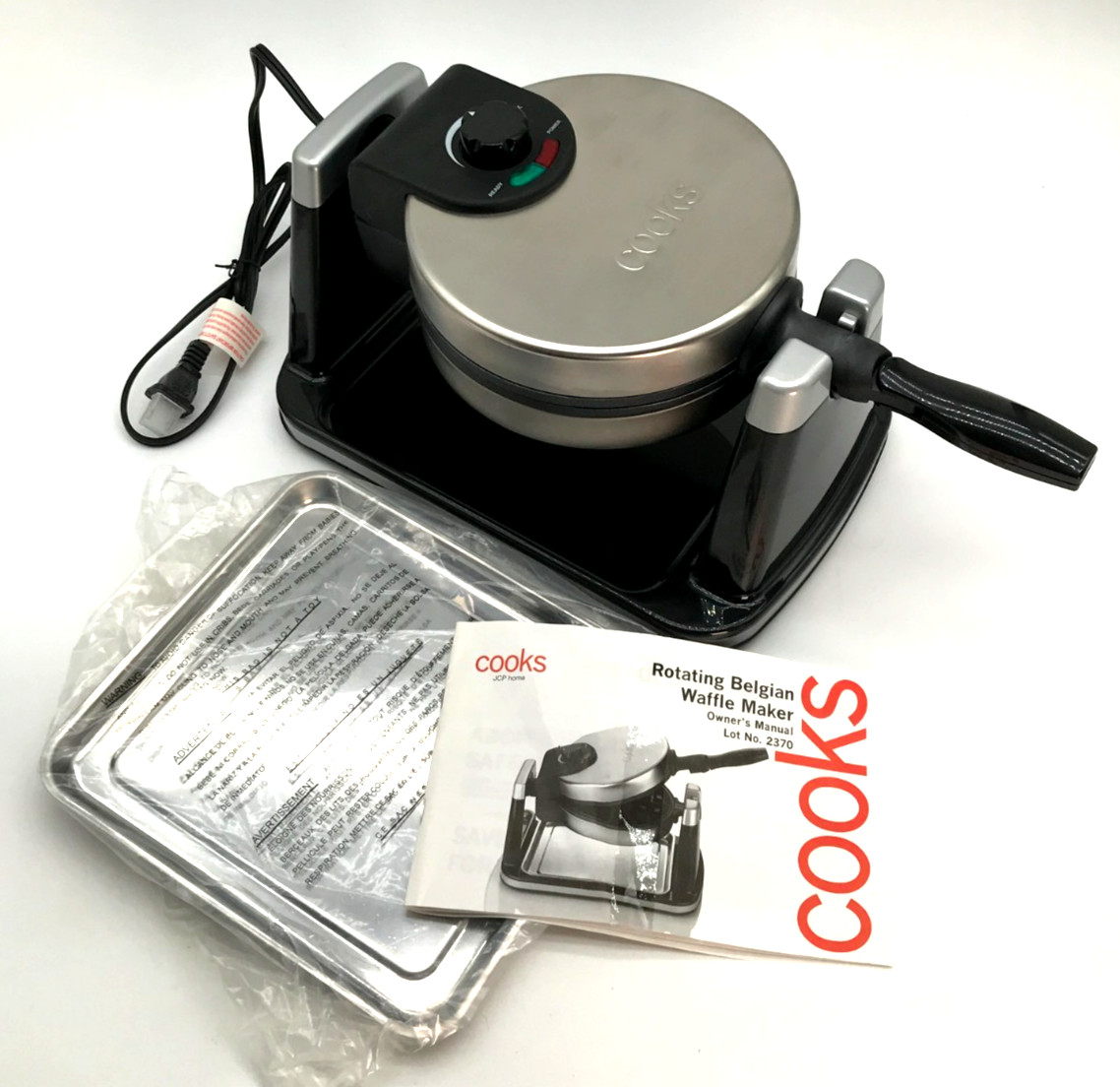 JCP Home Cooks Rotating Belgian Waffle Maker Lot No. 2370 - New but No Box gallery