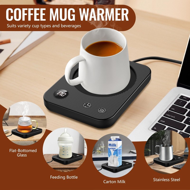 Mug Warmer with 3-Temp Settings Auto Shut-Off Waterproof Desk Warmer for Coffee gallery