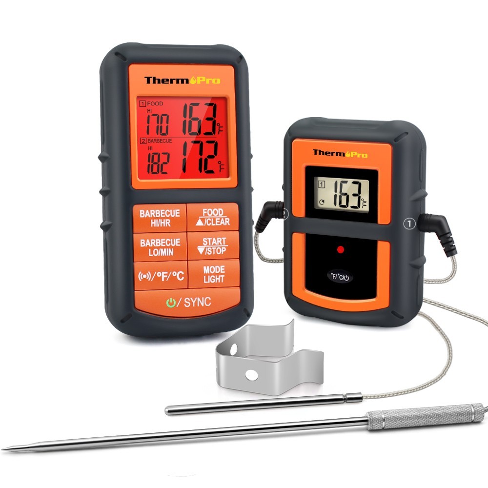 ThermoPro TP-08S Wireless Remote Meat Thermometer Dual Probe for Grilling BBQ gallery
