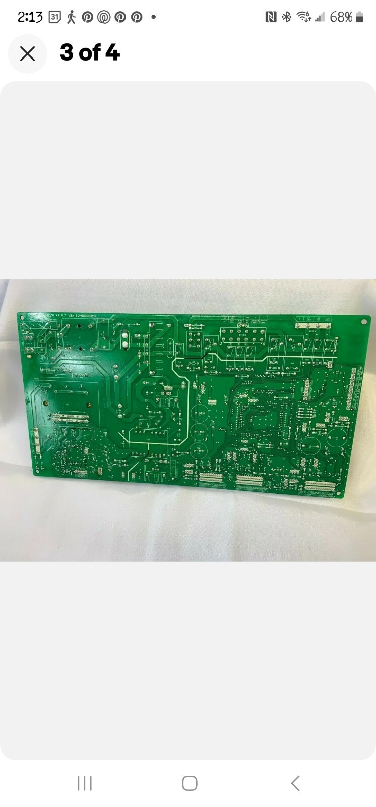 LG EBR78931602 Refrigerator Main Control Board gallery