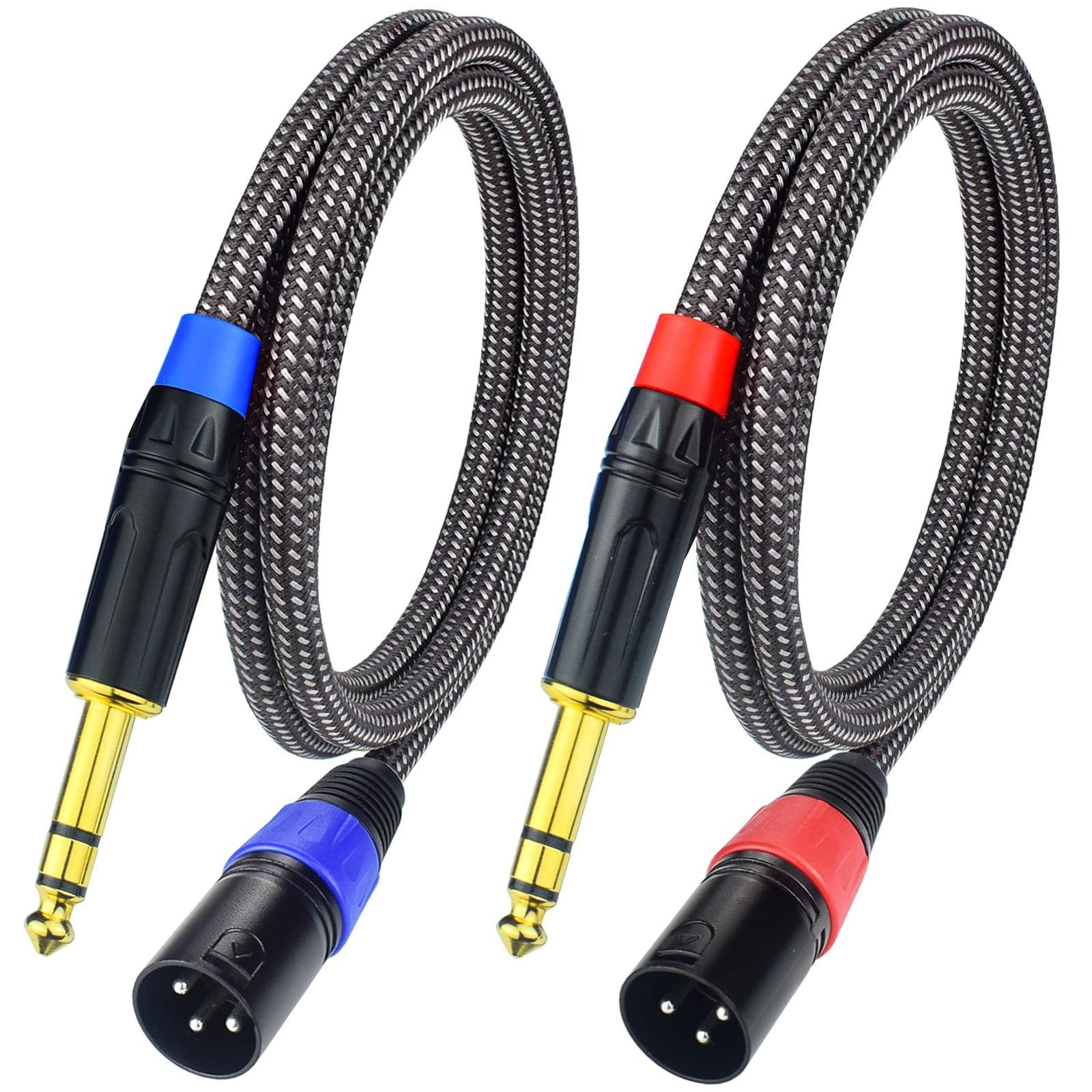 Balanced 1/4" TRS to XLR Male Patch Cable, 10Feet Quarter Inch 6.35mm to 3pin... gallery