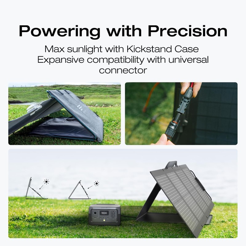 EcoFlow 110W Portable Solar Panel Foldable with Carry Case Very Good Refurbished gallery