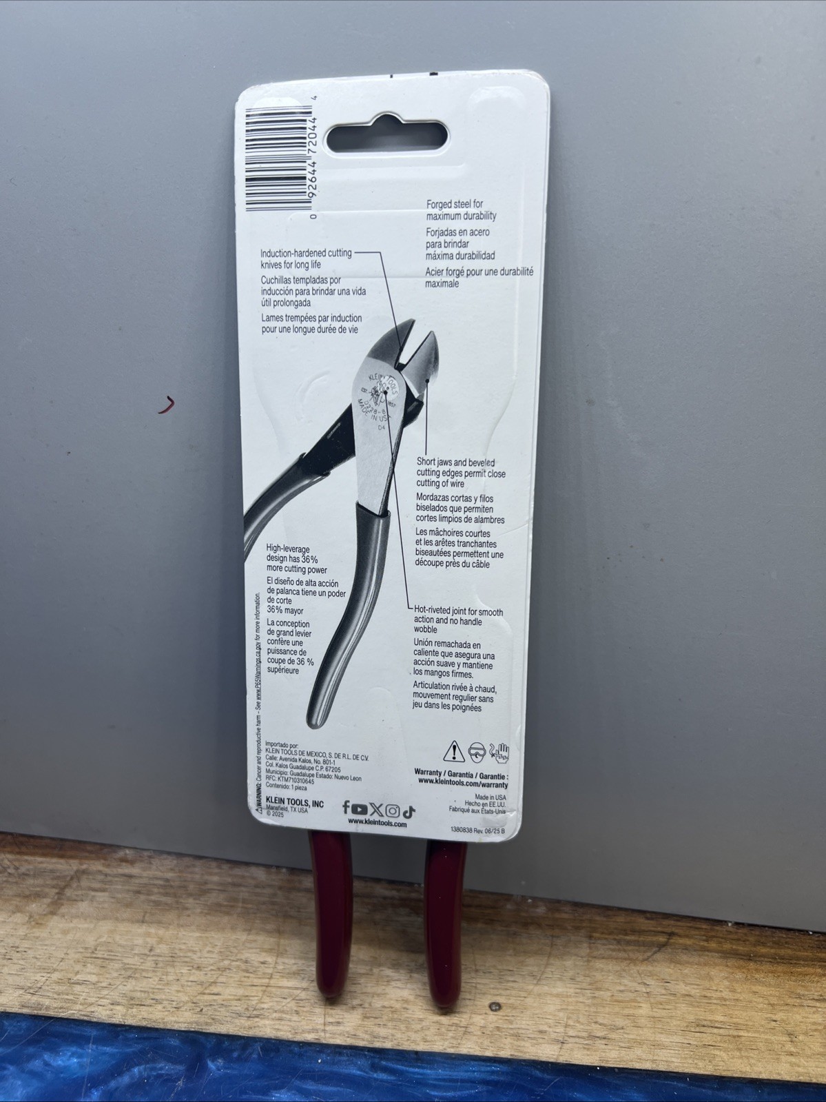 Klein Tools D228-8-SEN Diagonal Cutting Pliers, High-Leverage, 8-Inch gallery