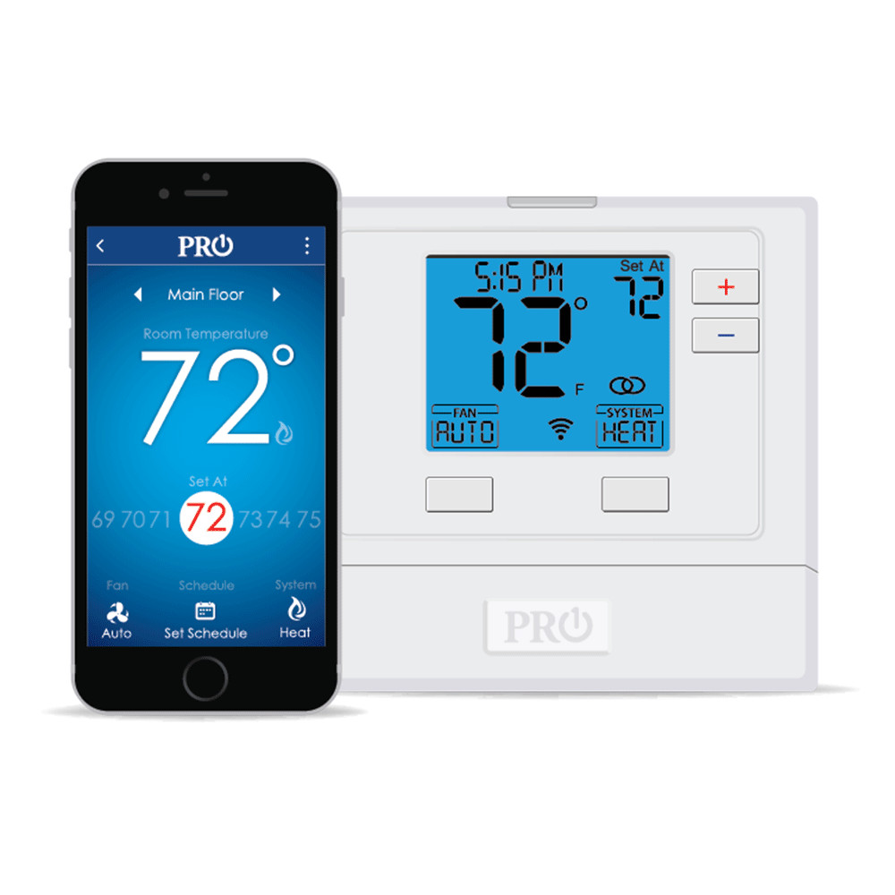 Pro1 T721i Heat Pump/Conventional Wi-Fi Hardwired Thermostat gallery