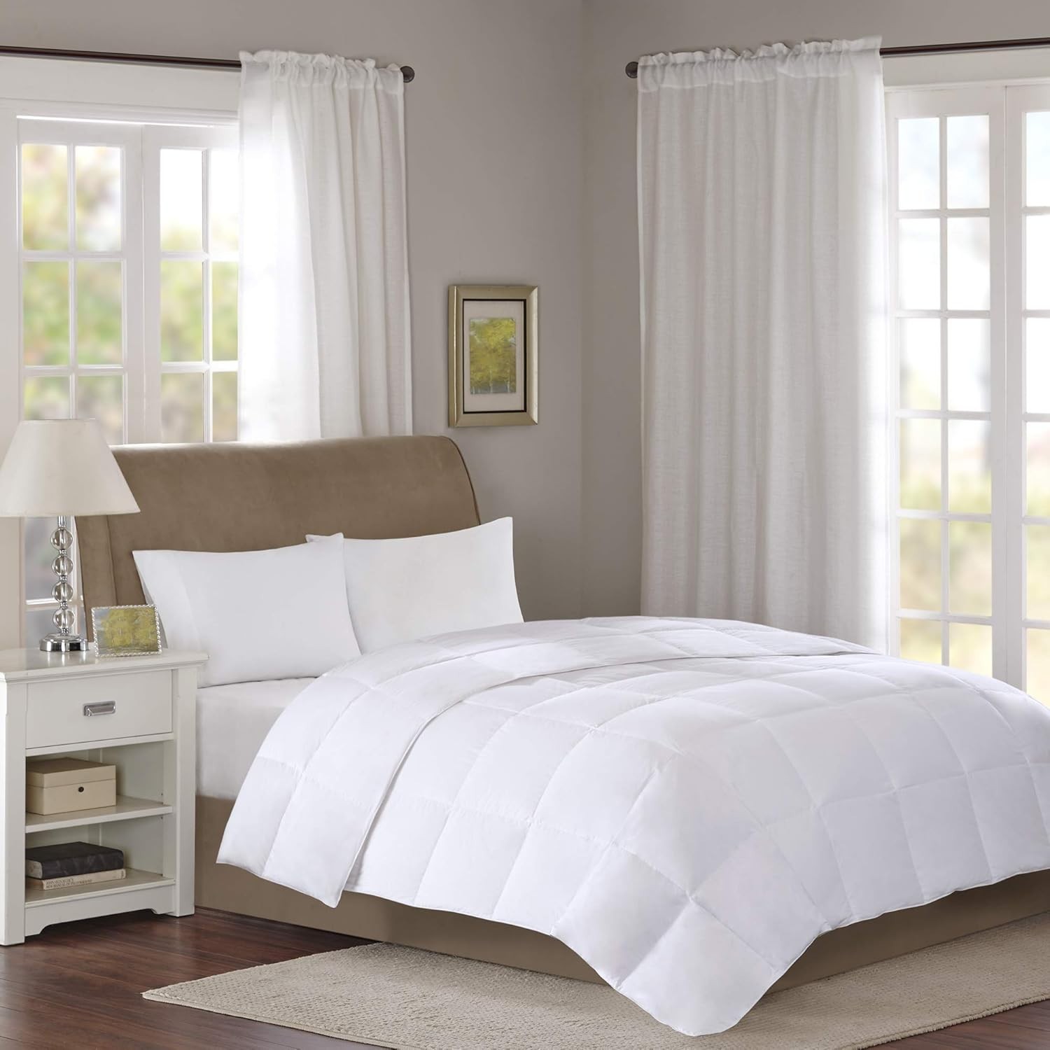 True North Level 1 300 TC Cotton Sateen White Down Comforter King TN10-0054 gallery