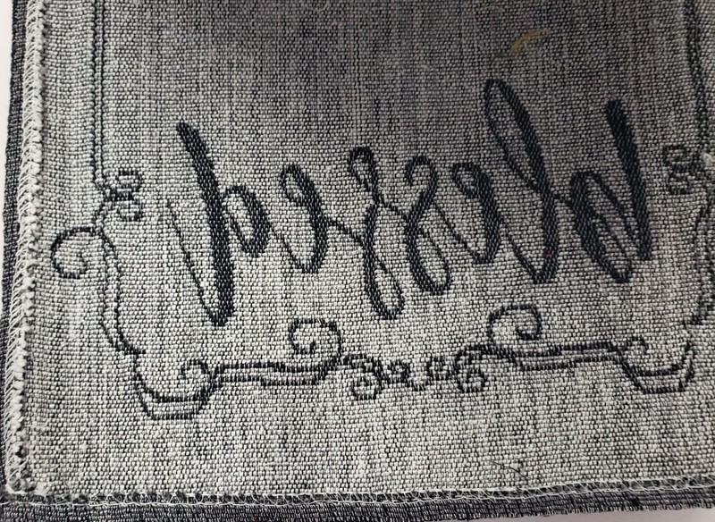 Short Tapestry Table Runner (13" x 48") INSPIRATIONAL,BLESSED, BLACK & WHITE, HC gallery