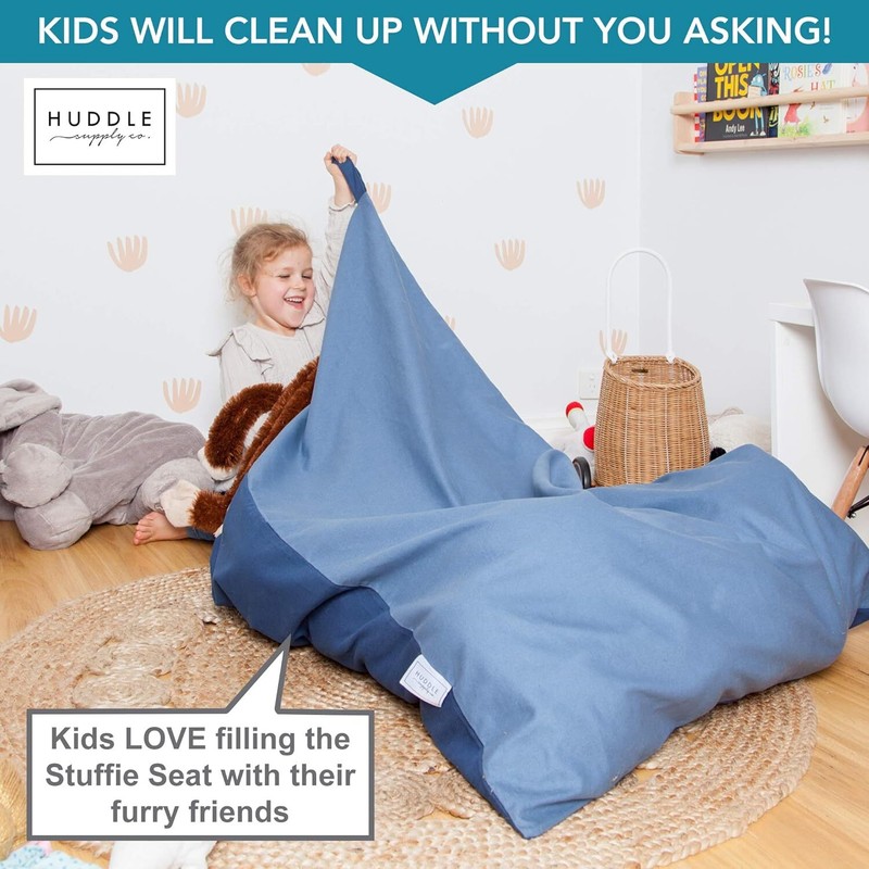 Bean Bag Storage Extra Large Designer Beanbag Chairs for Kids Teens 50"x35"x30" gallery