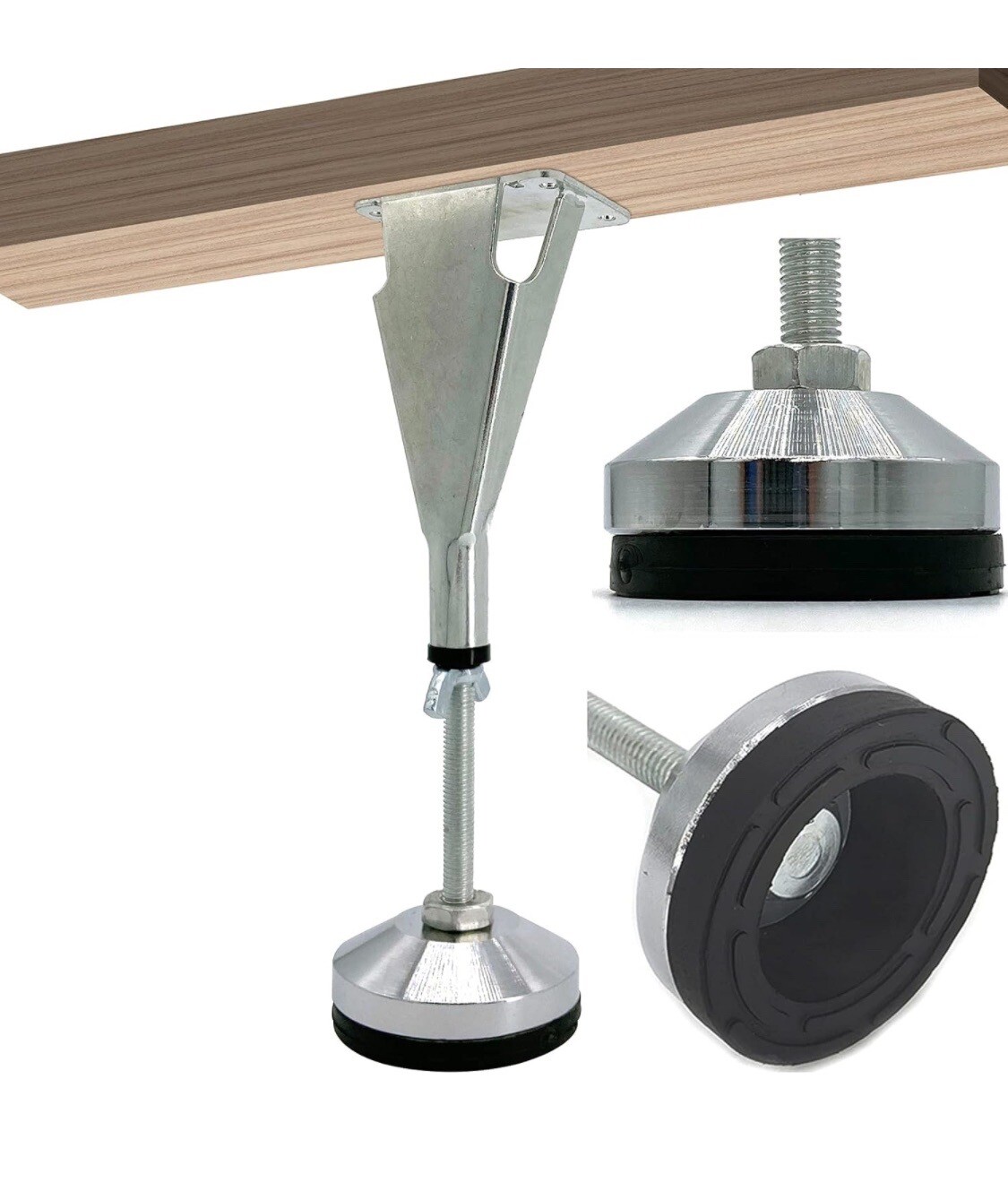 6 Pack Adjustable Height Center Support Leg For Bed Frame Bed Center Slat Heavy gallery
