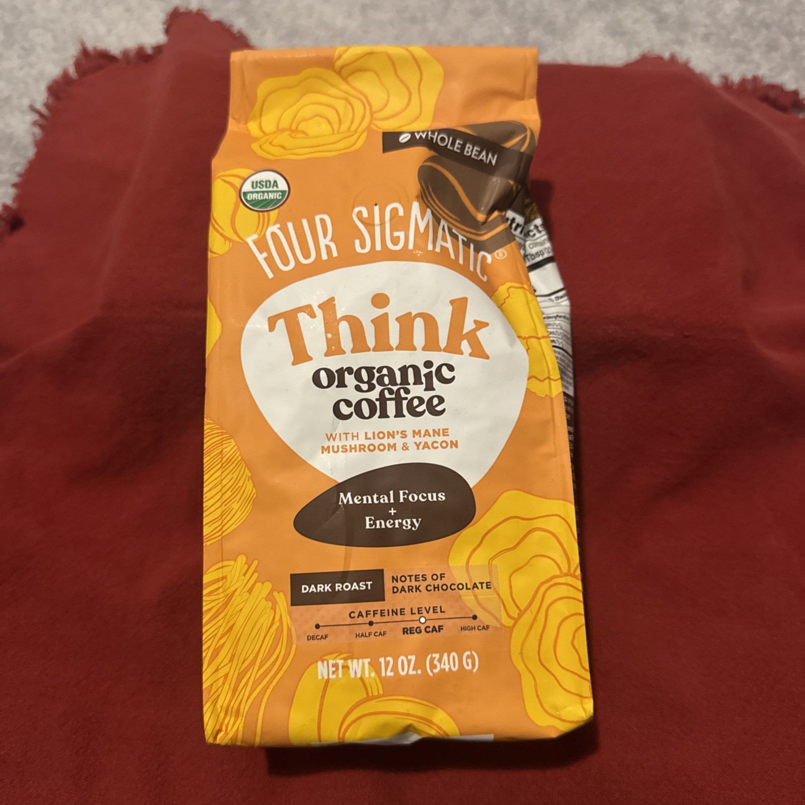 Four Sigmatic Lion’s Mane Coffee, Whole Bean 12oz (Exp 03/2027) gallery