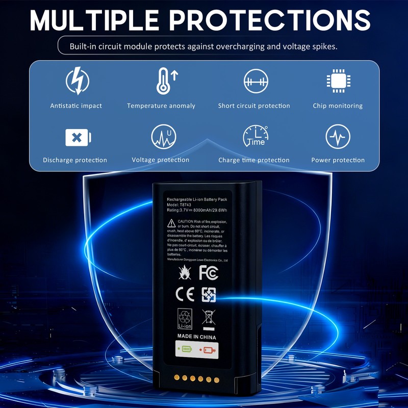 8000mAh Battery for eufy E340/C31 Video Doorbell Rechargeable With USB-C Cable gallery