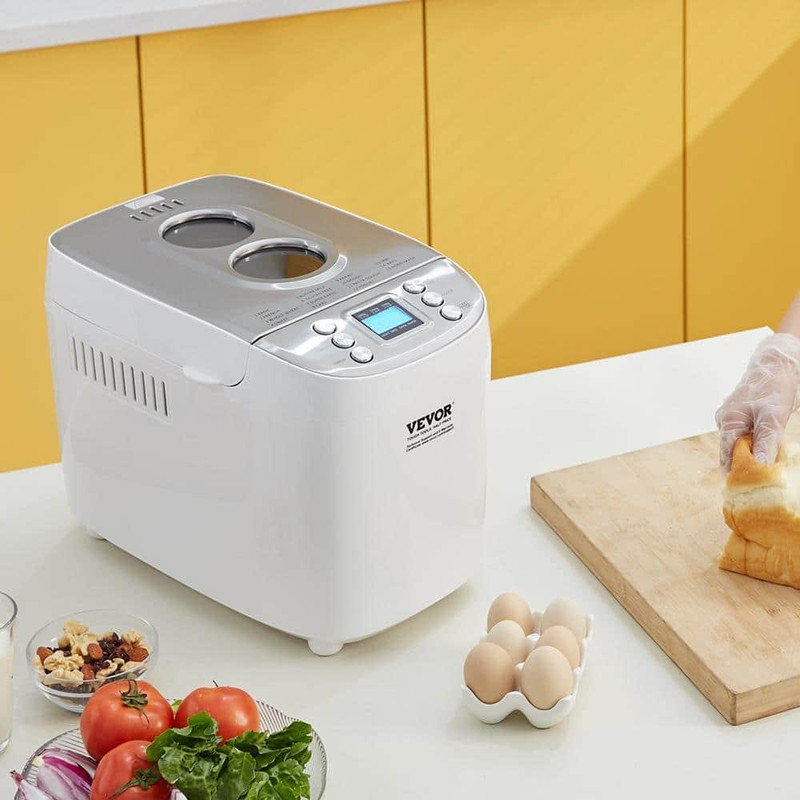 Bread Maker Dough Machine Nonstick Ceramic Pan Auto Gluten Free Setting White gallery