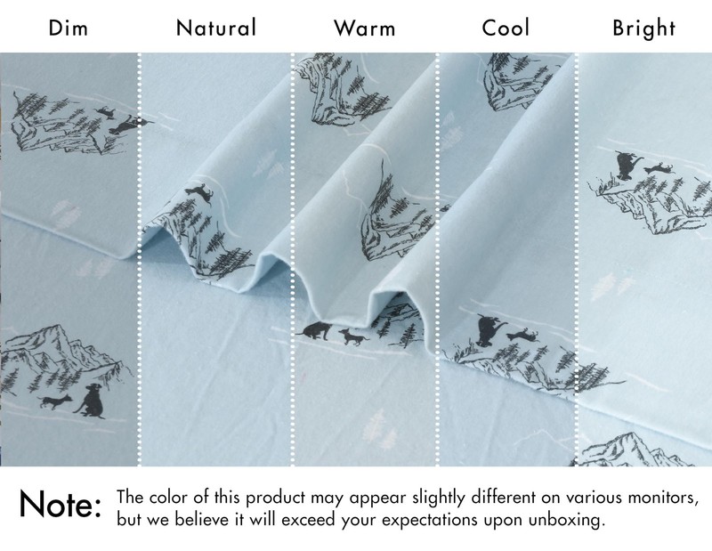 RUVANTI Flannel Sheets Queen Size - 100% Cotton Double Queen, Soul Dog gallery