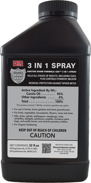 Doktor Doom 3 in 1 Formula 420 Concentrated Spray 1 Quart - Makes 50 Quarts gallery