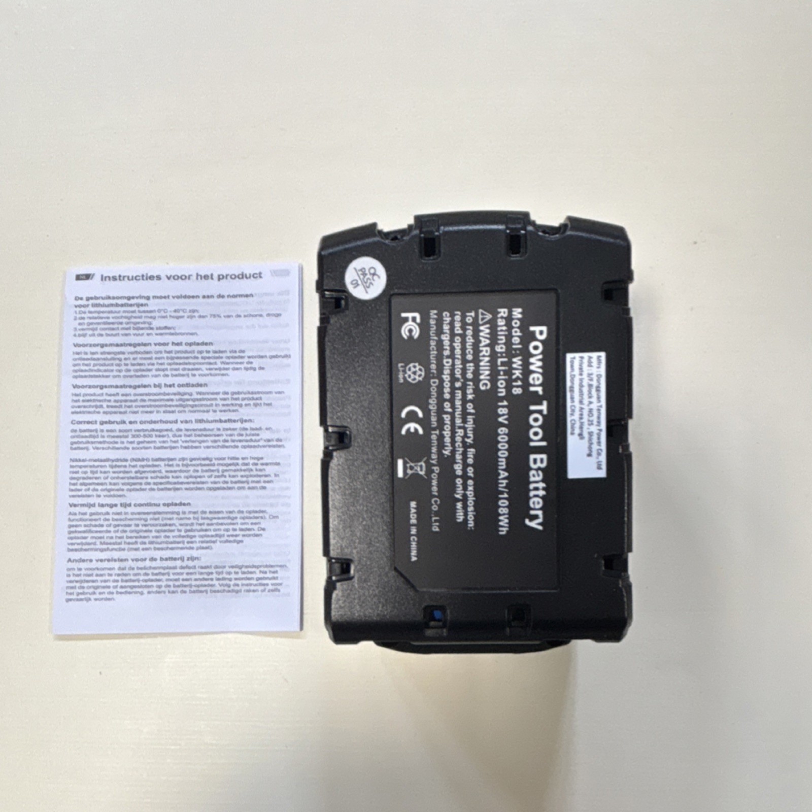 Milwaukee Tool Compatible Power 18V Lithium-Ion 6.0Ah Battery New gallery