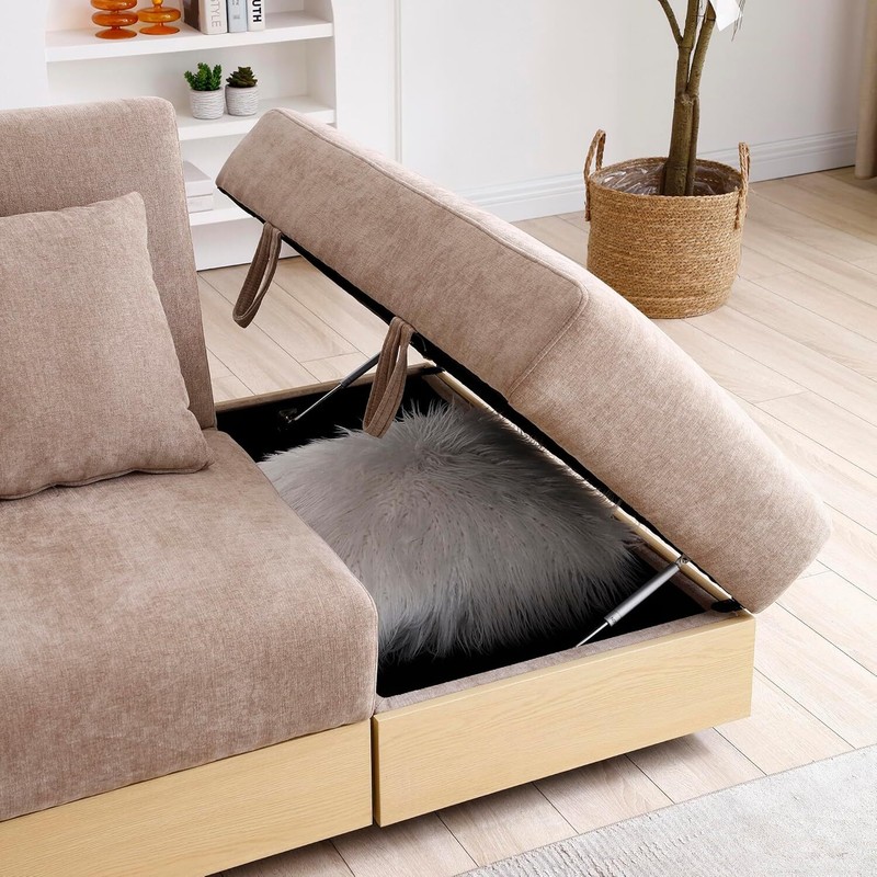 Multi-Functional Sofa Sleeper with Storage Ottoman and Two Pull Out Drawer gallery