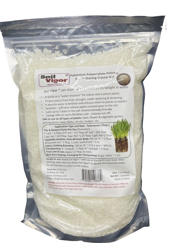 Soil Vigor Potassium Superabsorbent Polymer: Water-Storing Gel for Plant 5 Lbs. gallery