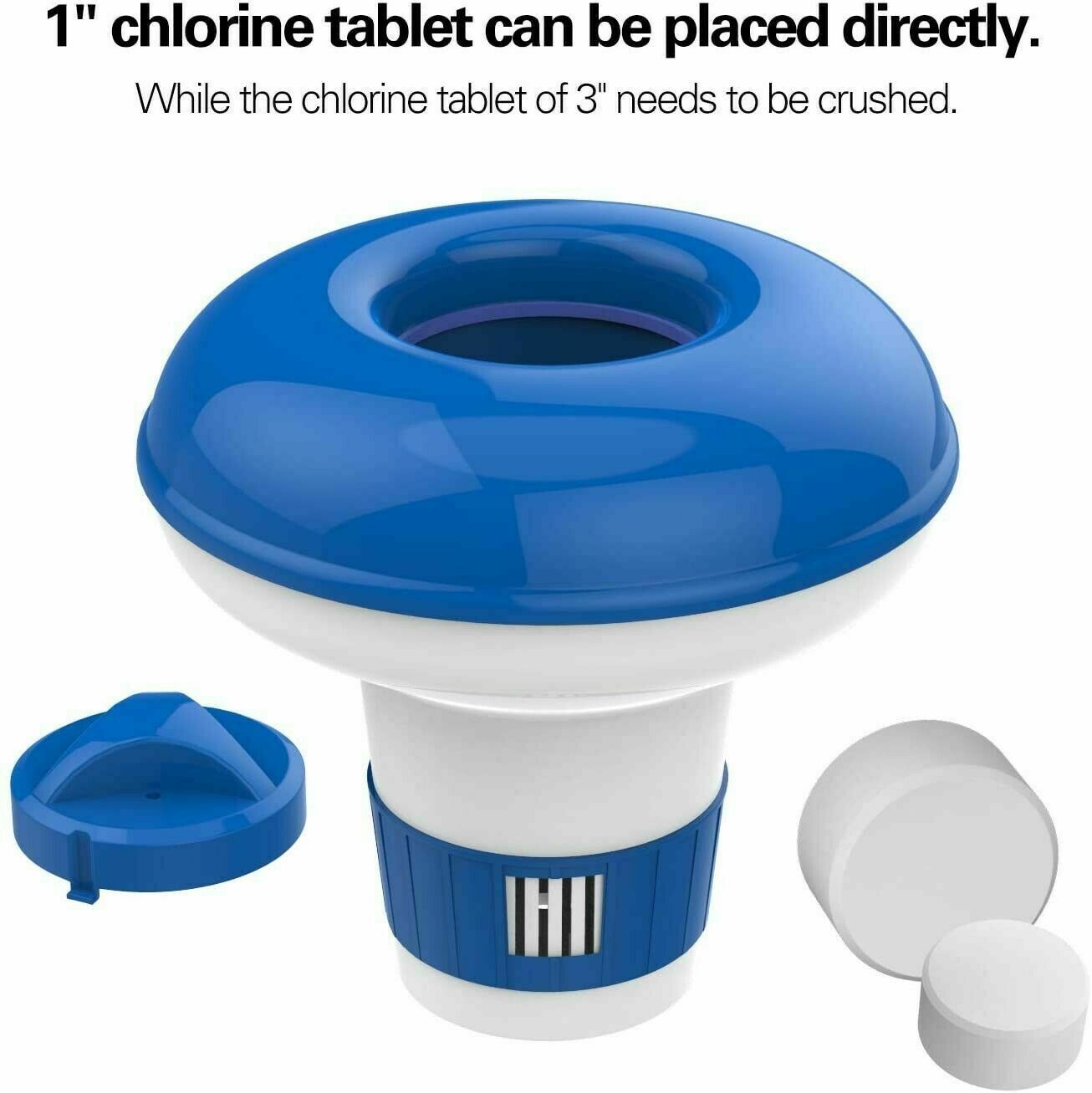 Floating Spa, Hot Tub, Pool Chlorine & Bromine Chemical Dispenser, 6 Settings gallery