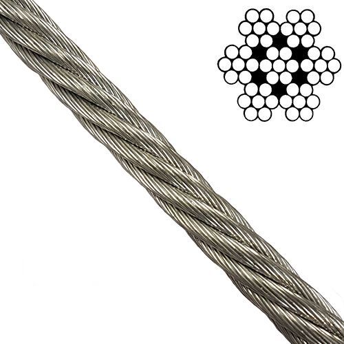 STAINLESS Steel AISI 316 Wire Rope cable rigging 1mm 2mm 3mm 4mm 5mm 6mm gallery