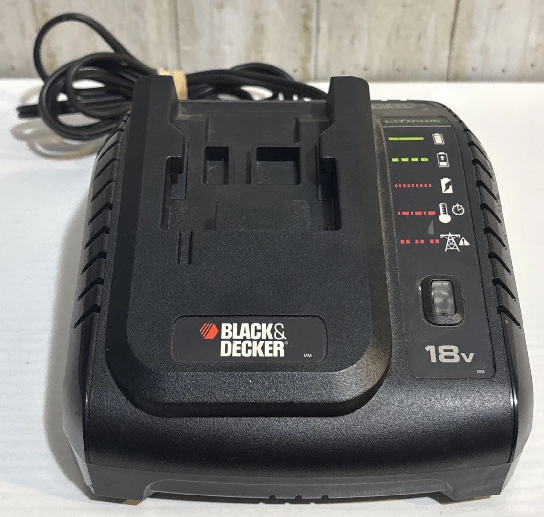 BLACK & DECKER BDLC18 Type 1 Lithium Battery 18V Charger ONLY Tested/Works gallery