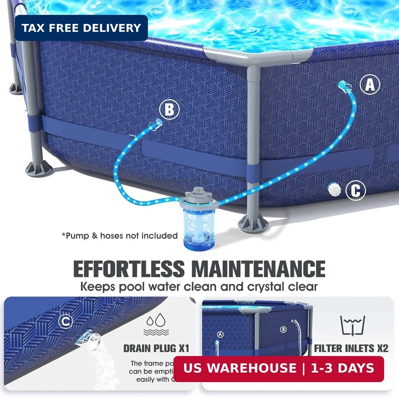 Round Above Ground Swimming Pool Deep Large Family 1200 Gallon 10ft x 30in gallery