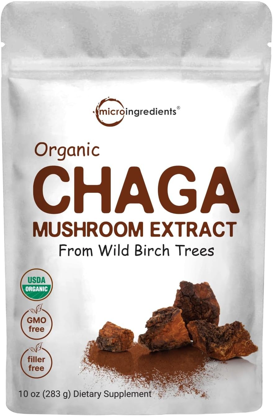 Micro Ingredients Organic Chaga Mushroom Extract, 10 oz | 100:1 Wild... gallery