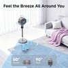 Oscillating Pedestal Fan - Ultra-Quiet 25dB - 8 Speeds - 12H - Stands 12H gallery