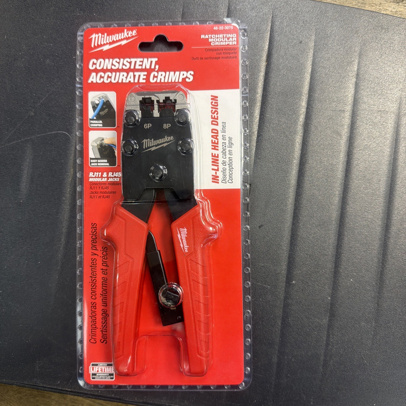 Milwaukee 48-22-3075 Ratcheting Modular Crimper RJ11 & RJ45 Modular Jacks New gallery