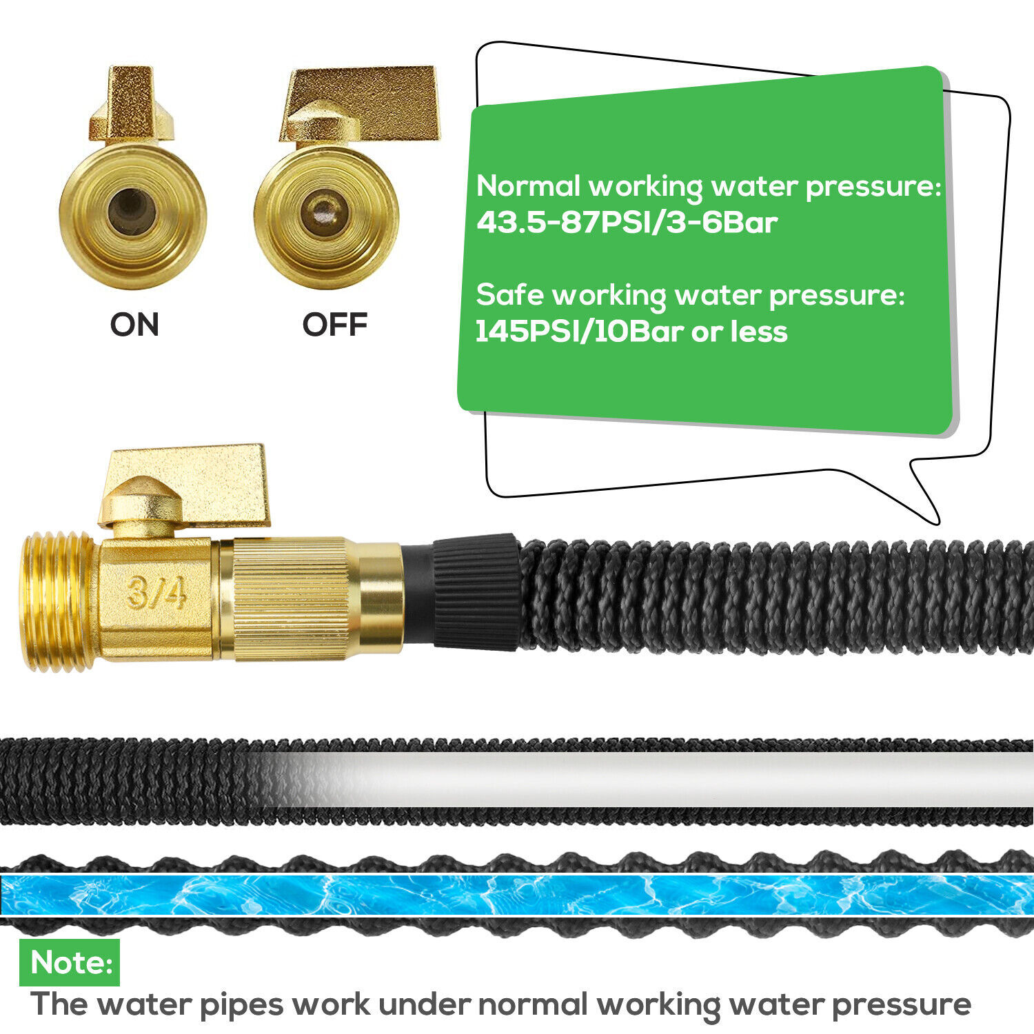 3X Stronger Deluxe Expandable Flexible Garden Water Hose (25ft,50ft,75ft,100ft) gallery