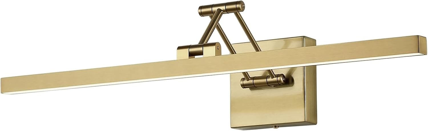 LED Brass Hard-Wired 23.6inch Dimmable, Brass-square base gallery