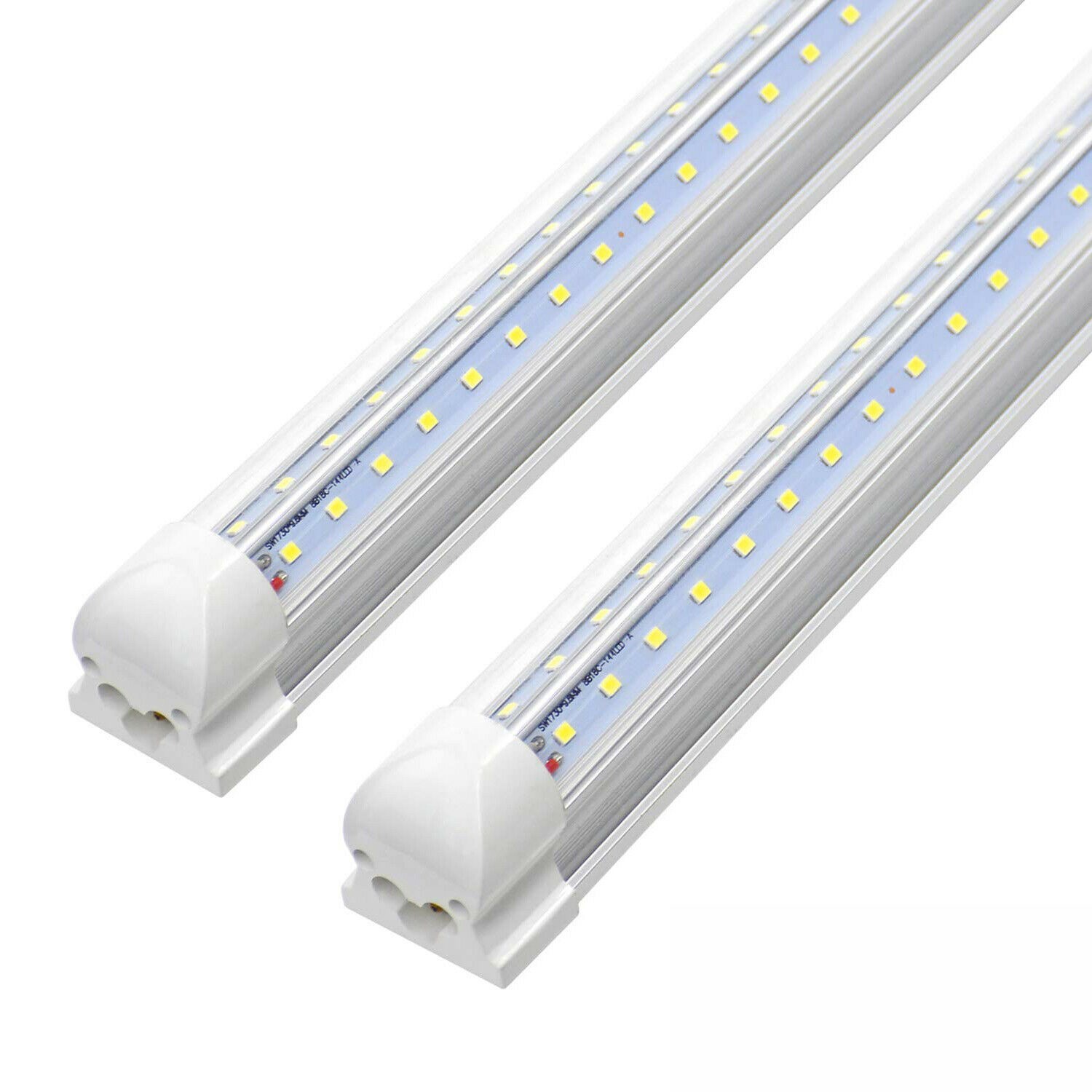4FT 8FT LED Tube Light Fixture T8 Integrated Shop Light 72W 8400LM V-Shape 6000K gallery
